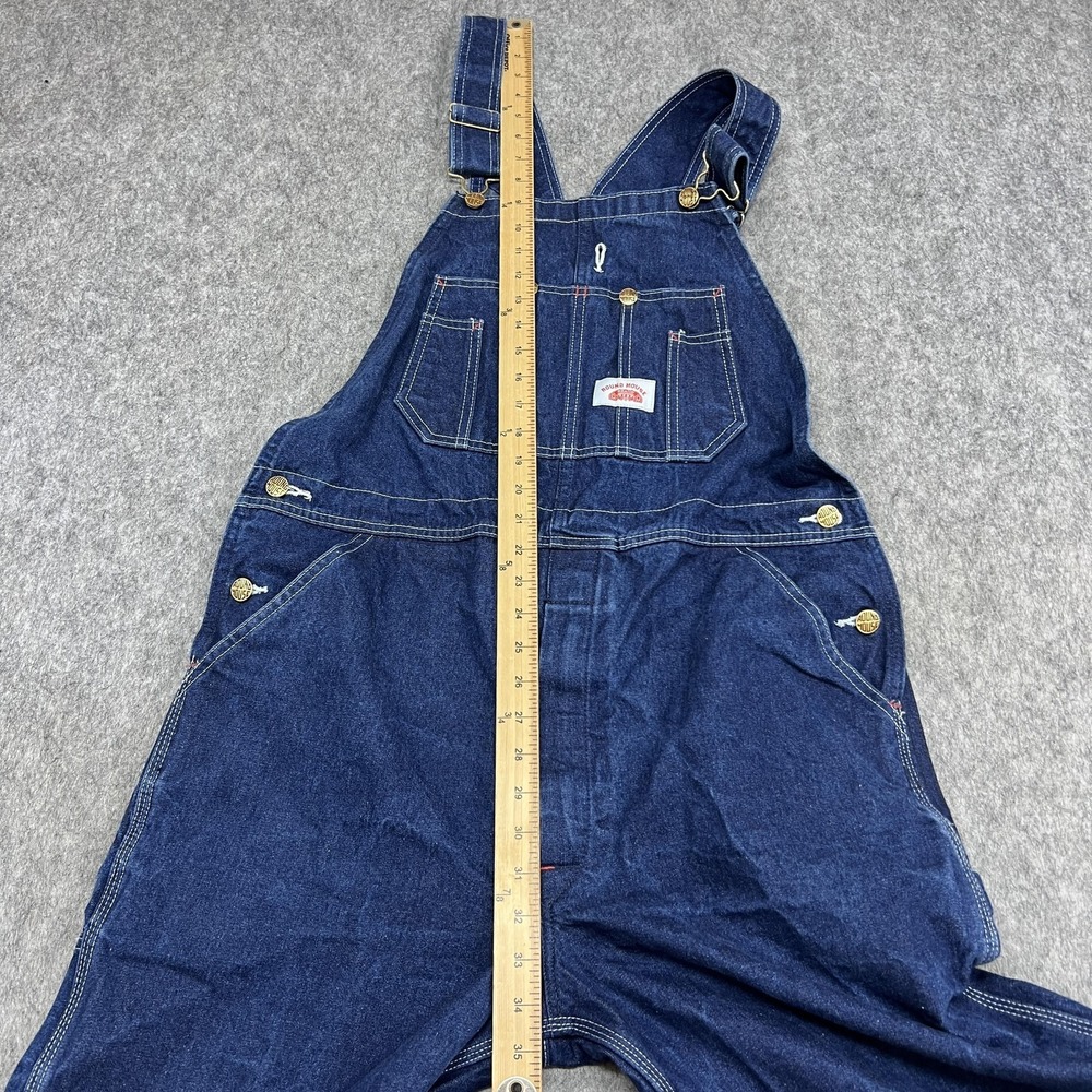 Men's Dark Blue Denim Overalls - Classic Workwear - Picture 9 of 11
